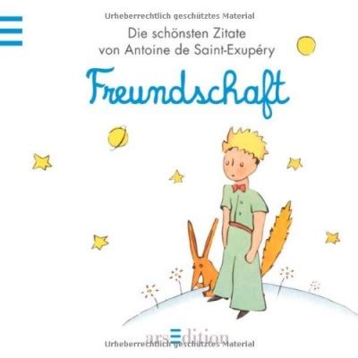 A pilot falls with his airplane in the desert and finds a blond and fragile child there. Der kleine Prinz - Geschenkbücher und Zitate