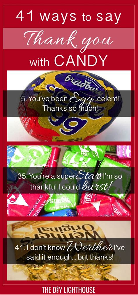41 Ideas for Cute Ways to Say Thank You with Candy | Teachers