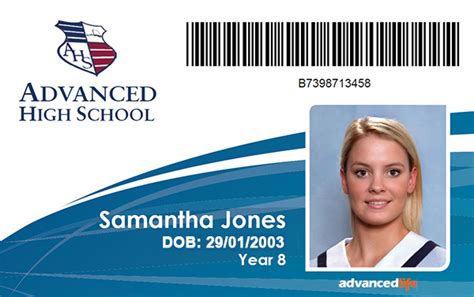 High School Id Card Template