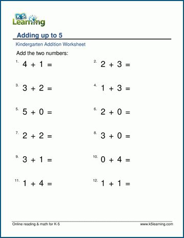 Try to remember, you always have to care for your child with amazing care, compassion and affection to be able to help him. Single digit addition worksheets for preschool and ...
