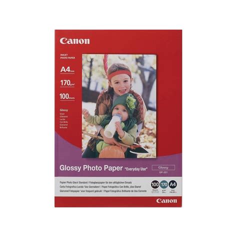 Canon Glossy Photo Paper A4 170gsm 100 Sheet Pack
