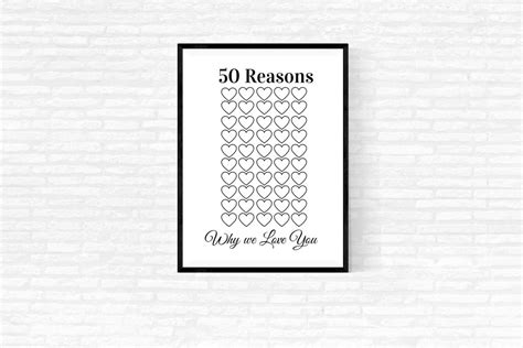 50 Reasons Why We Love You 50 Reasons We Love You Dad 50 Etsy