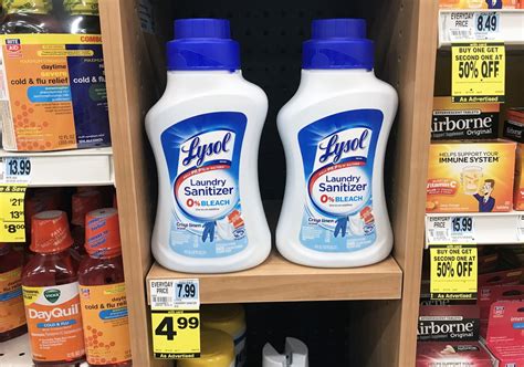 Lysol Laundry Sanitizer Only 399 At Rite Aid The Krazy Coupon Lady