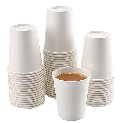 Buy Paper Cups 150 Pack 8 Oz Paper Cups White Paper Coffee Cups 8 Oz
