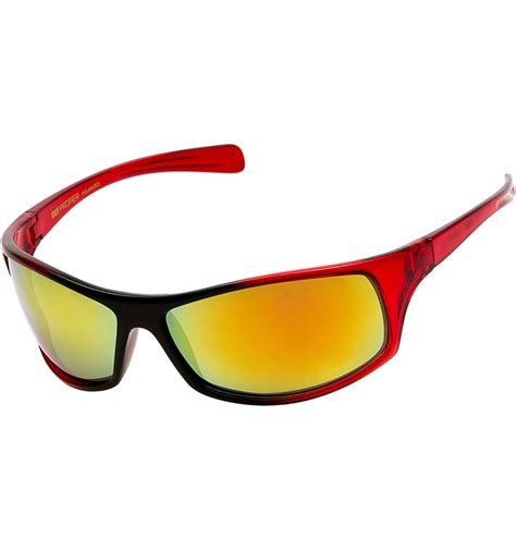 Polarized Wrap Around Sports Sunglasses Red Red Mirror Cm18ct6esc7
