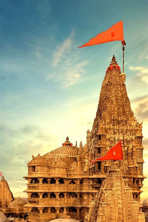 Dwarka Gujarat Temple Photography Krishna Temple Temple India