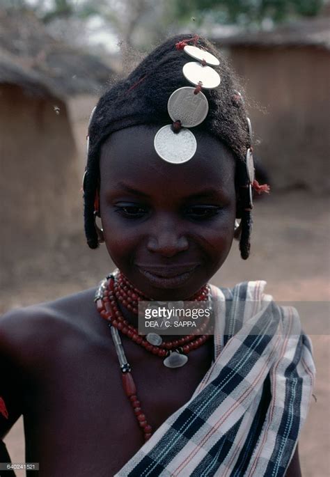 Fulani Girl With A Traditional Hairstyle Koubri Burkina Faso
