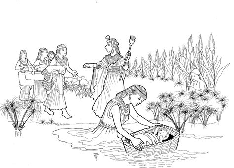 Bible story moses coloring pages. Make a joyful color: March 2012 | Sunday school coloring ...
