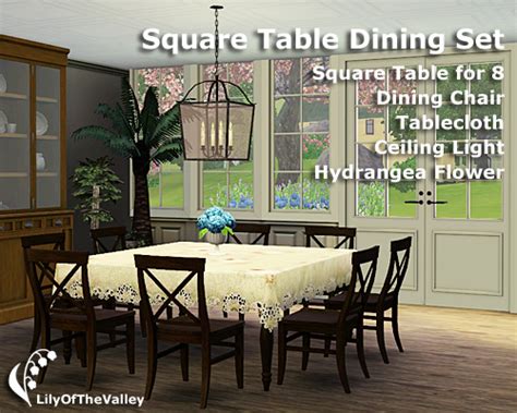 We did not find results for: My Sims 3 Blog: LilyOfTheValley's Square Table Dining Set