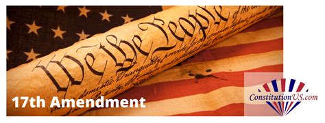 17th Amendment Simplified Constitution Of The United States