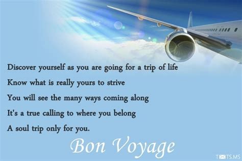 Bon Voyage Messages Webprecis