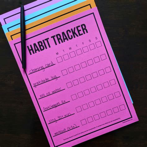 Weekly Habit Tracker Printable Lets Live And Learn