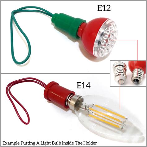 E12 E14 Pvc Lamp Holder For Led Or Normal Light Bulb For Home