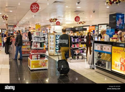 Duty Free Shop At Gatwick Airport Uk Stock Photo Alamy