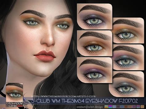 The Sims Resource Eyeshadow F201702 By S Club • Sims 4 Downloads
