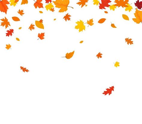 Fallende Blätter Des Herbstes Lokalisiert Auf Weißem Hintergrund