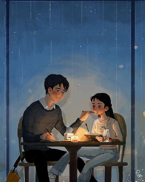 Sweet Couple Illustrations Capture The Essence Of True Love In Everyday Moments Love