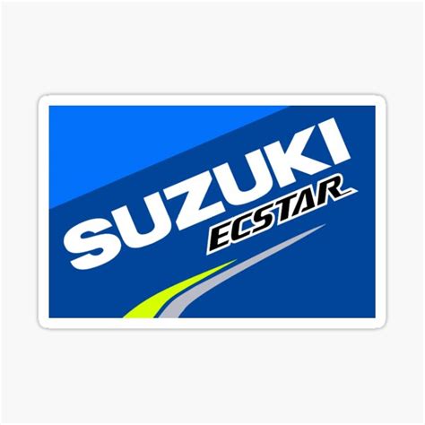 Racing Suzuki Ecstar Logo Sticker For Sale By Devivlee Redbubble