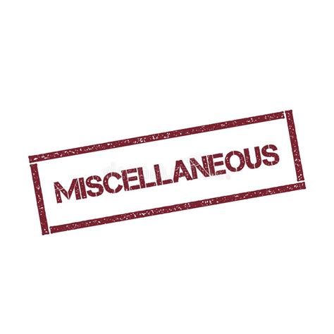 Miscellaneous Word In Digital Style Stock Vector Illustration Of