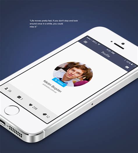 Free handpicked ui kits for your real life projects. Mobile App Design Inspiration - Clean Social Network ...