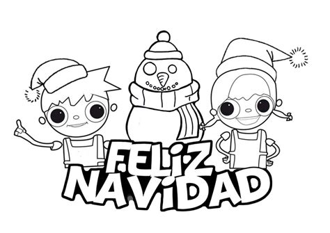 Dibujos de Feliz Navidad para colorear e imprimir, Imágenes Feliz Navidad