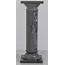 Large Classical Marble Column Or Pedestal In Deep Gray At 1stDibs