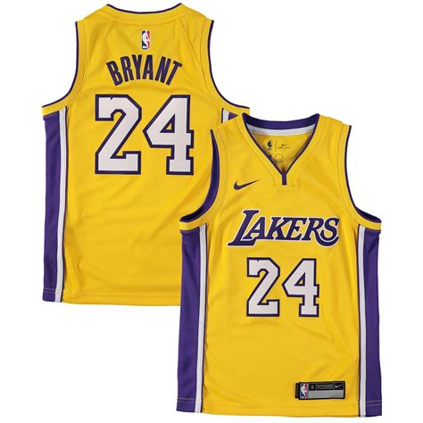 Mitchell And Ness Kobe Bryant Los Angeles Lakers Youth Gold Hardwood