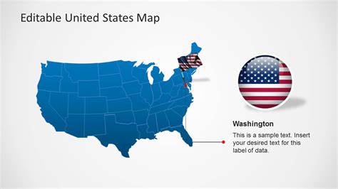 United States Map Template For Powerpoint Slidemodel