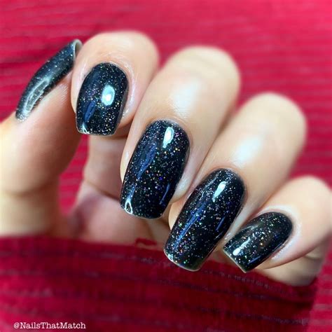 💕patricia💕 Daily Nails Inspo On Instagram “black Nails For The Holidays 🙋‍♀️ Would You Wear