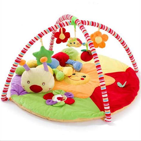 Tiny wonders baby activity gym mat, infant indoor playmat w/hanging rattle toys, floor mat for 3, 6, 9, 12, 18 months, age 1, 2 year olds . Aliexpress.com : Buy Cartoon Soft Baby Play Mat Kids Rug ...