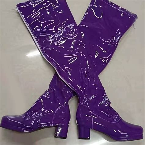 Womens Boots Plus Size Costume Shoes Go Go Boots Party Outdoor Daily Solid Colored Over The