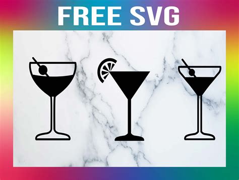 Free Martini Glass Svg