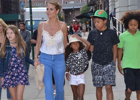 These pictures of this page are about:heidi klum as a kid. Heidi Klum Heads Out In NYC With Her Four Kids - uInterview