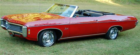 1969 Chevrolet Impala 2 Door Convertible 327 Cu Auto Classic