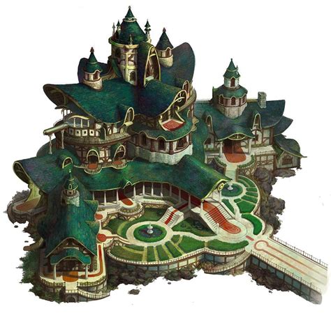 Castle Of Elf Hee Uk Jung Game Concept Art Environment Concept Art
