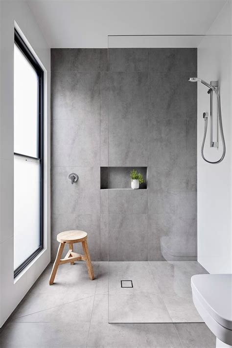 27 Impressive Minimalist Bathroom Tiles ~ Aesthetic Home Design