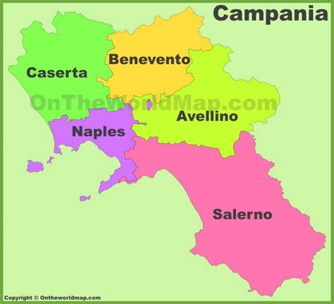 Italy project wikitree [send private campania (italian pronunciation: Campania provinces map