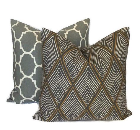 Modern Designer Decorative Throw Pillow Cushion Cover Dark Etsy In