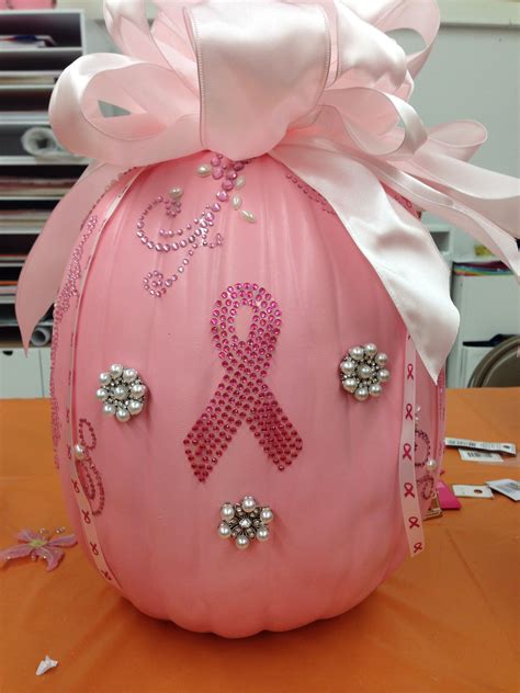 October is breast cancer awareness month and i wanted to take a quick break from beauty to share this infographic. Breast cancer awareness pumpkin | Craft Ideas | Pinterest