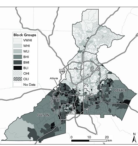 Neighborhood Categories By Race And Income Fulton And Dekalb County