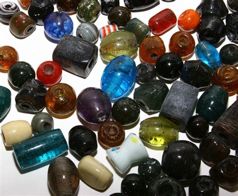 Large Glass Beads Assorted Colors Sizes 5 To 1 Inch 79 Beads Etsy