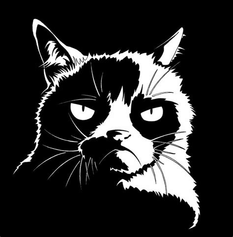 Bw Grumpy Cat By Azdaracylius On Deviantart Grumpy Cat Art Grumpy