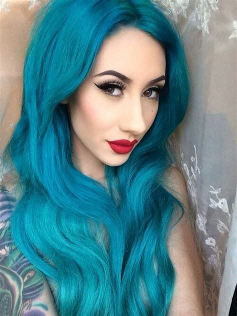 Blue Hair Turquoise Hair Teal Hair Hair Color