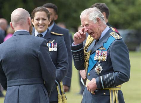Prince Charles Marshal Of The Raf Inspected The Ranks Graduating From
