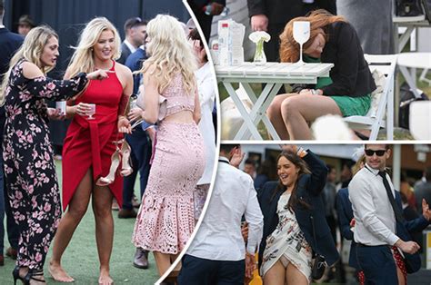 Caulfield Cup Ladies In Booze Filled Day At The Races In Australia