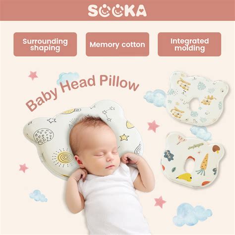 Jual Sooka Baby Pillow Bantal Bayi Bentuk Kepala Bantal Kepala Bayi