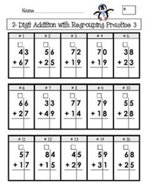 Name date 2 digit subtraction with regrouping sheet 2 remember to subtract the ones first and then the tens. Christmas math--2-digit subtraction with regrouping-FREE ...