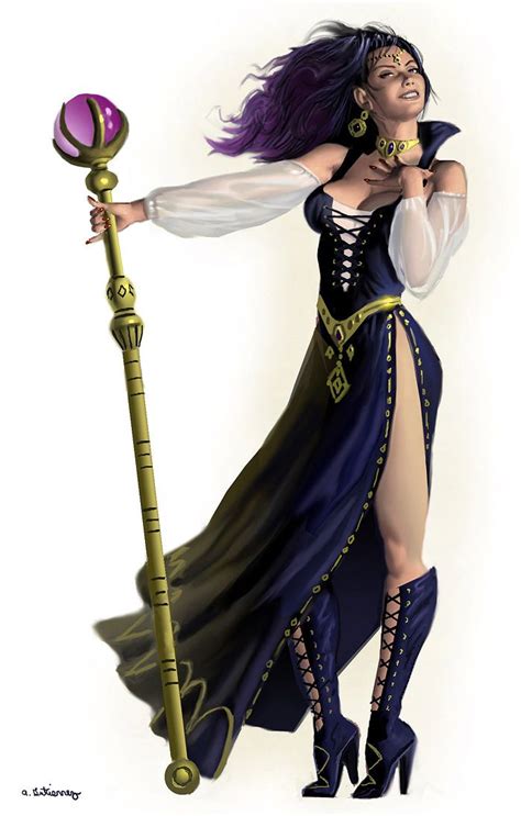 Sorceress Eissa Female Character Concept Fantasy Art Women Character Portraits