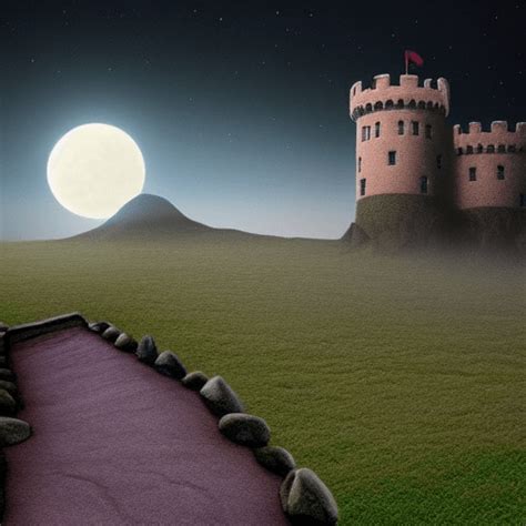 Horror Landscape Castle Graphic · Creative Fabrica