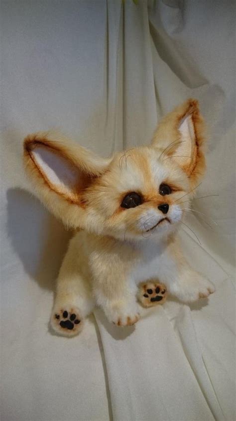 Fennec Fox Ooak Handmade Plush Annarealistictoys Cub Realistic Teddy